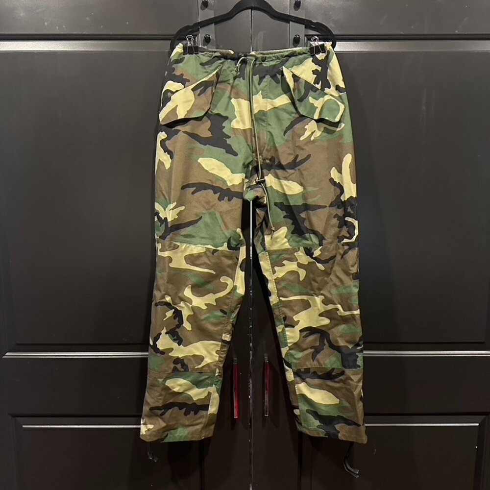 Gore Seam High-waisted Baggy Tactical Gorpcore Camo Pant Shell
